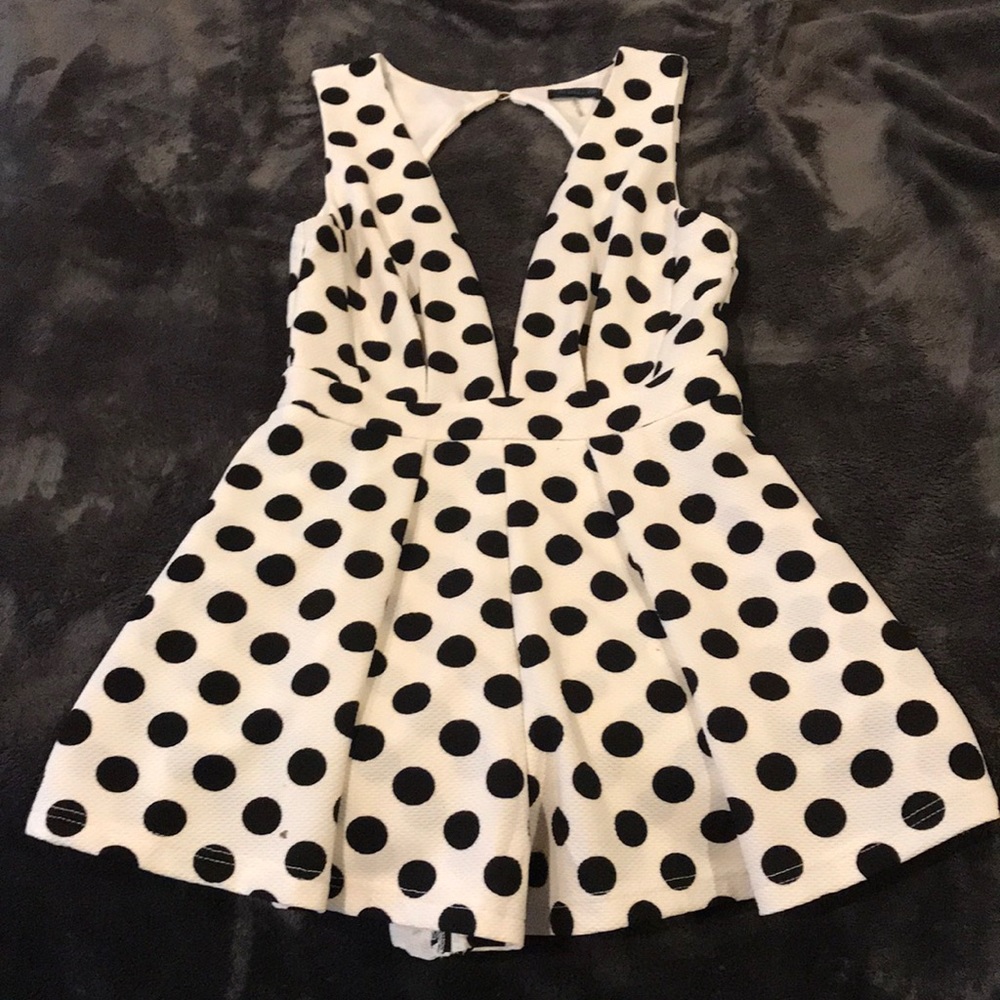 Women’s medium polka dot romper
